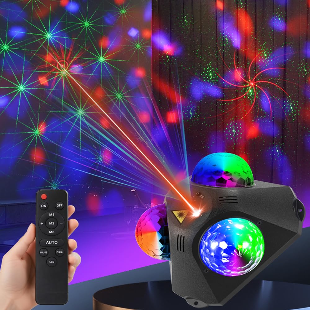 KBJ Disco Ball Party Lights remote control for quick mode changes