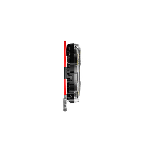 KC Cyclone V2 LED clear lens side mount enables flexible installation.