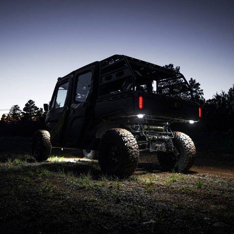 KC Cyclone V2 LED engine bay flood beam is crisp.