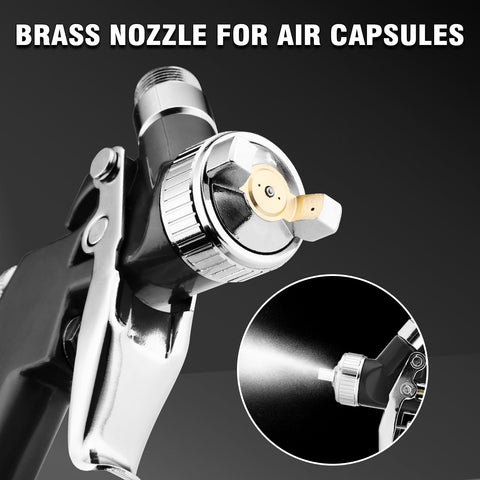 KCNKCN mini HVLP gun 1.0mm nozzle for smoother base coats
