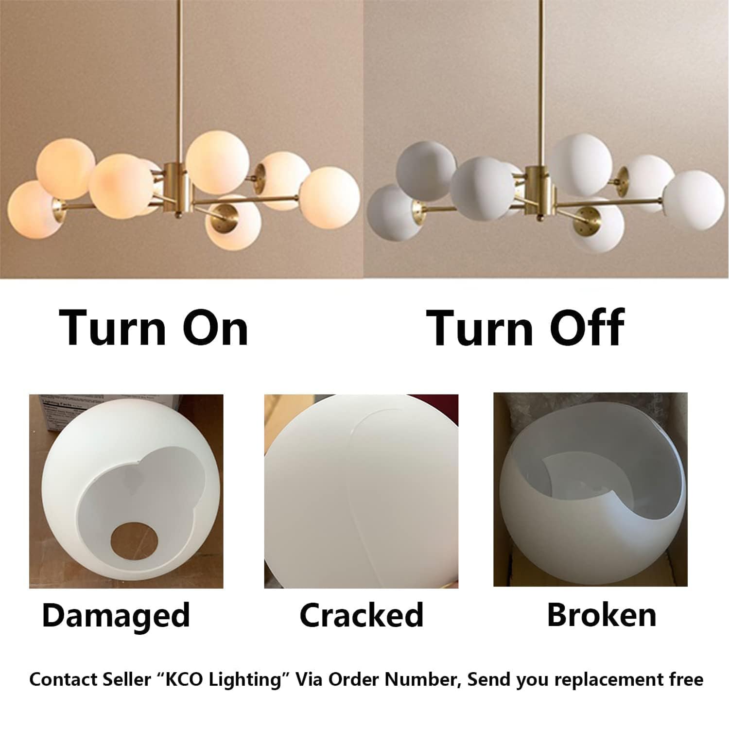 KCO Lighting with E26 bulbs provides bright or warm lighting options