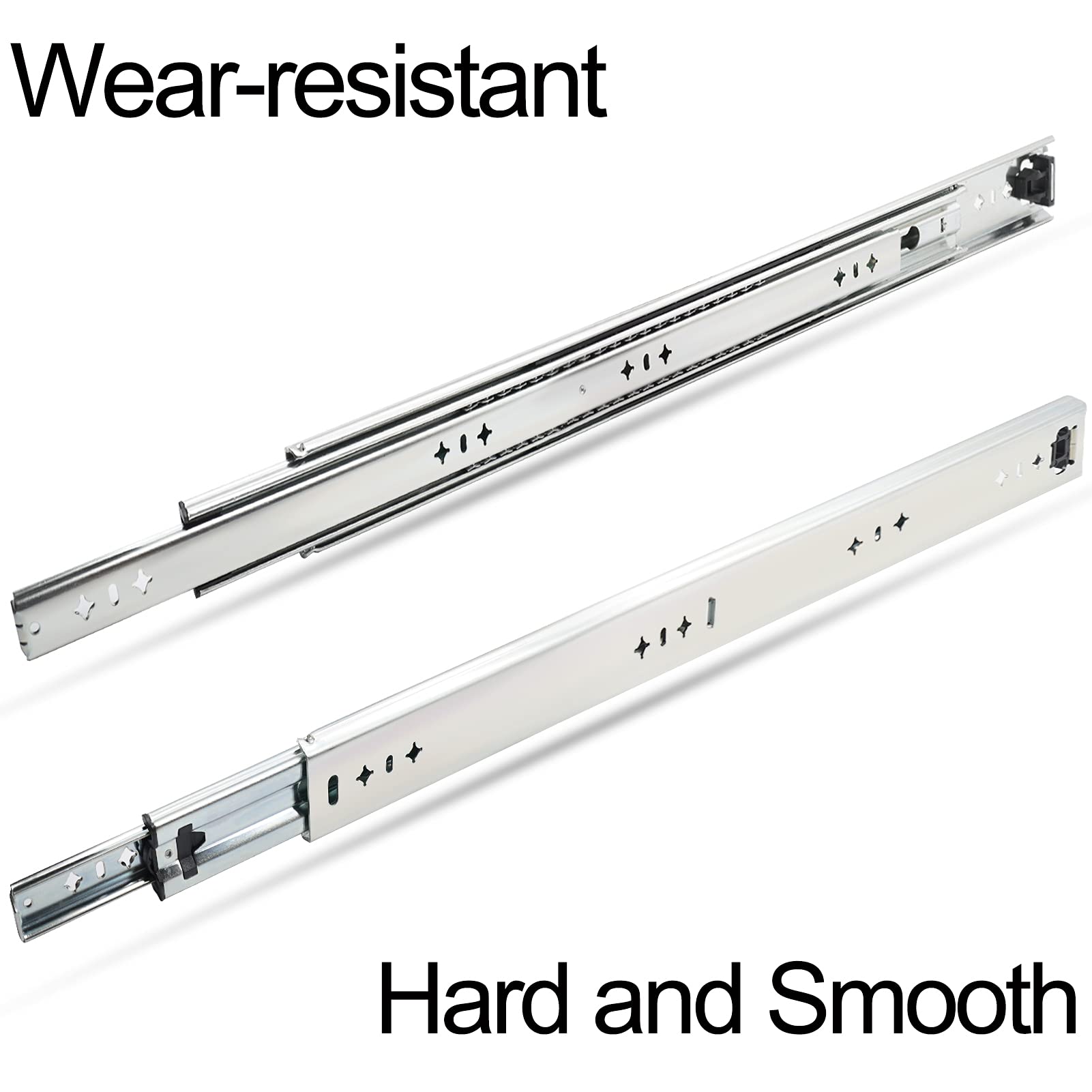 KCOLVSION drawer slide with 260 lb capacity per pair supports sturdy drawers