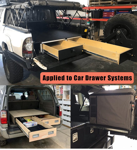 KCOLVSION 3-fold full-extension drawer slides in action