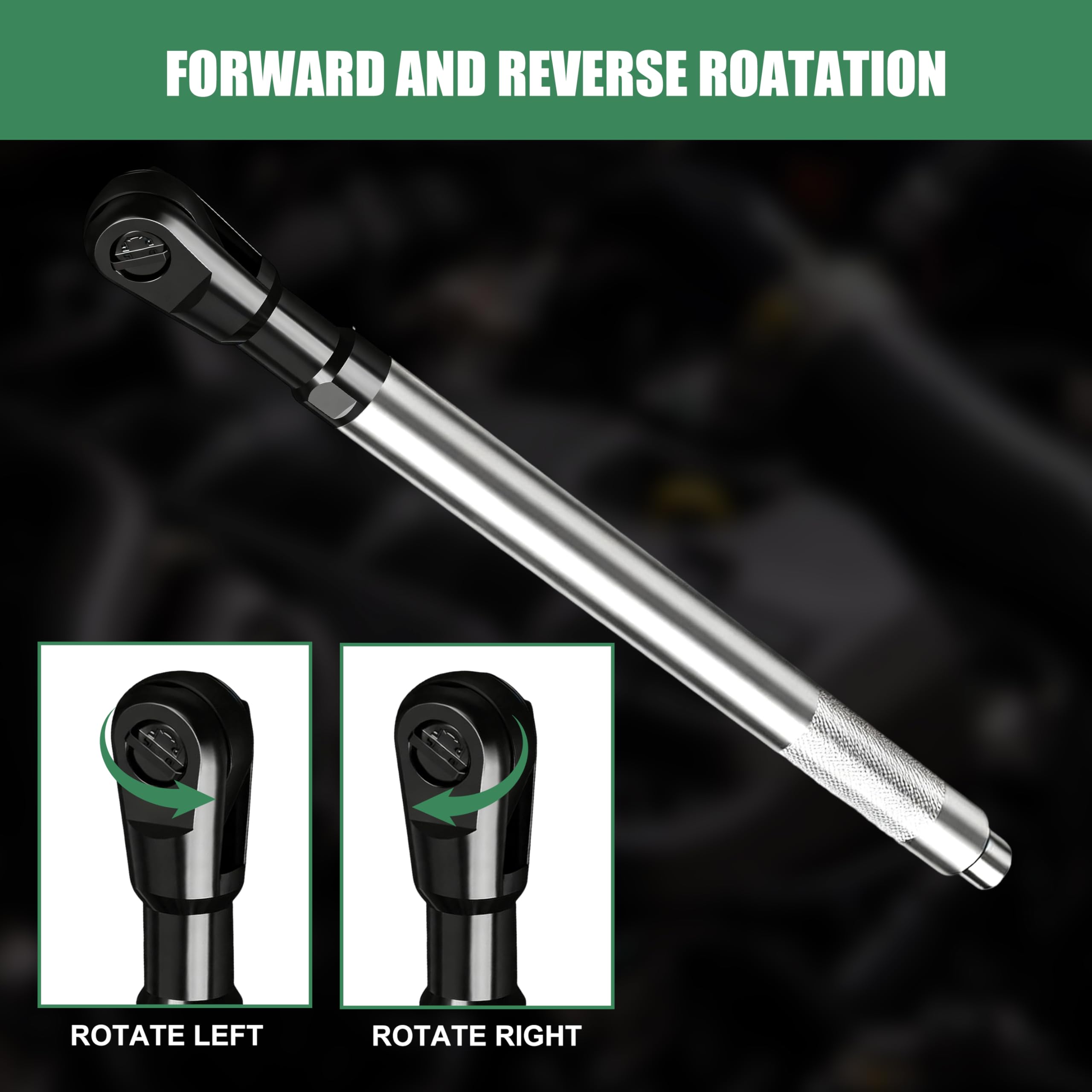 KCTXIPE offset extension wrench five adapters enable flexible coupling for multiple tasks