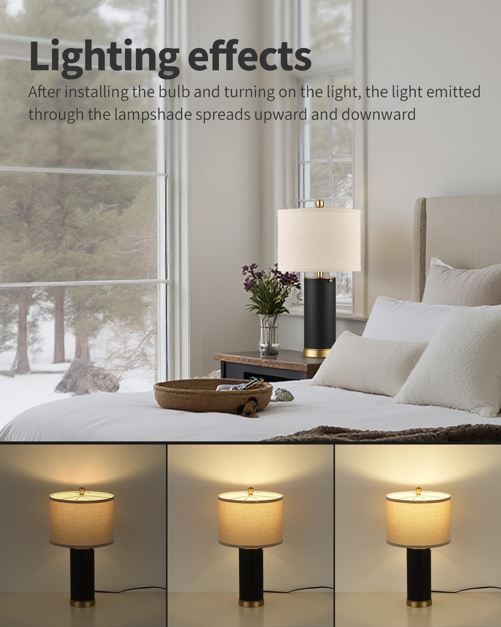 KDG set of two lamps offers balanced lighting for bedrooms or desks.
