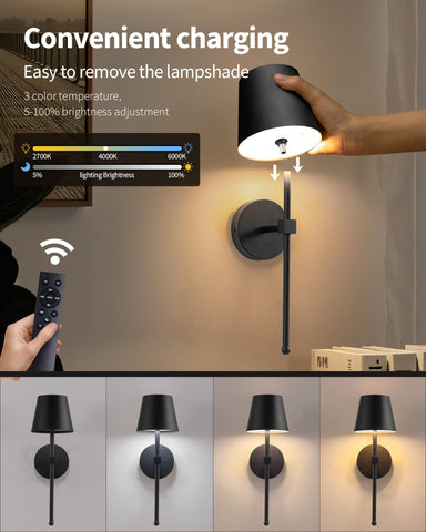 KDG 5200mAh battery wall light powers spaces without cords.