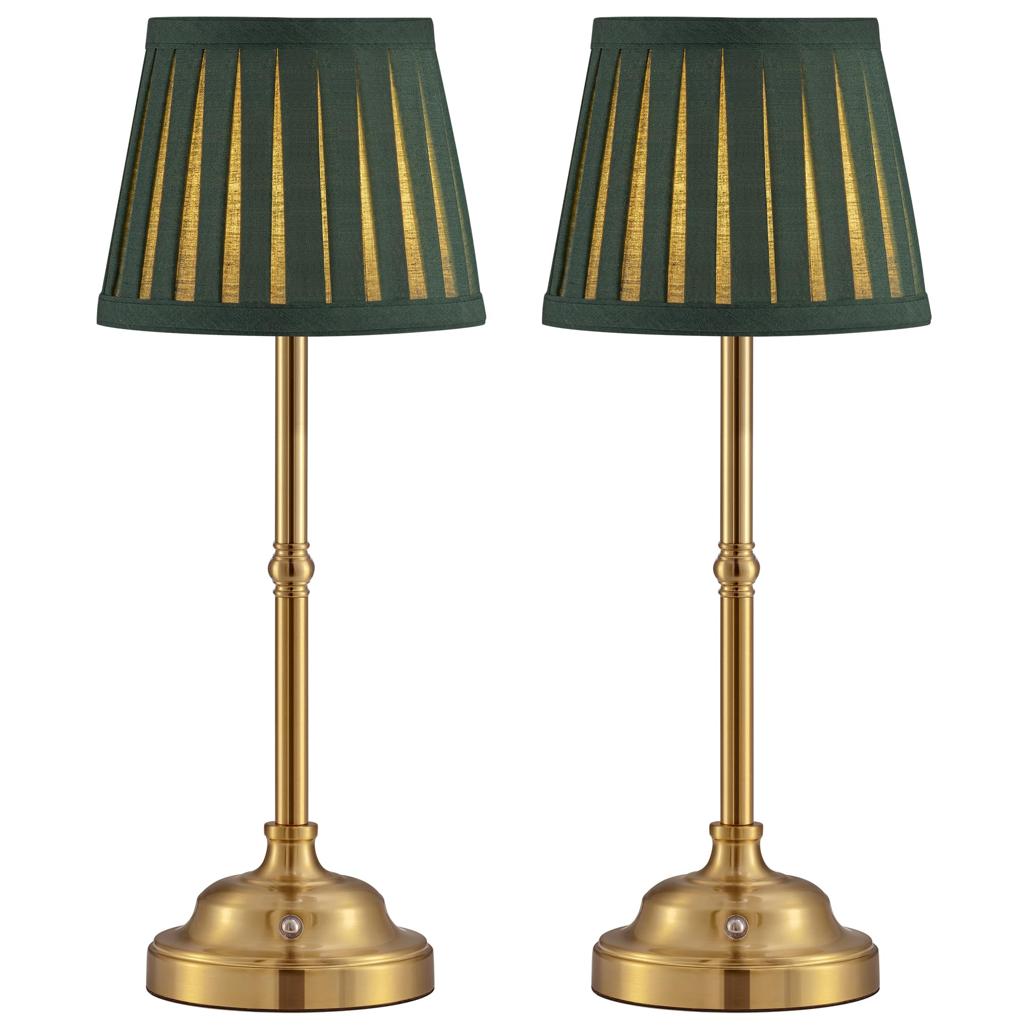 KDG cordless table lamp set 2, front view for ambient living room lighting