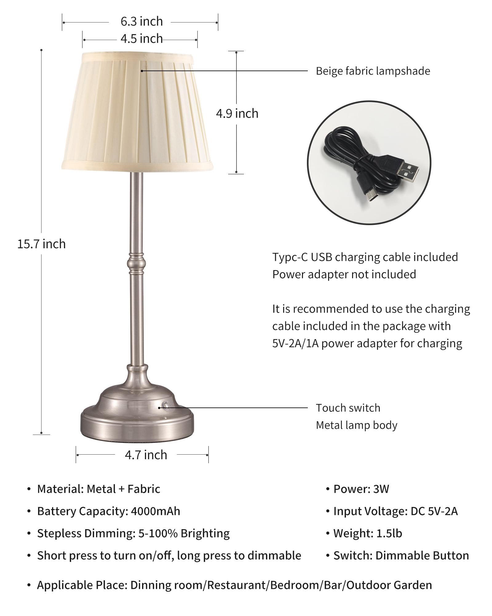 KDG lamp on dining table for ambient meals