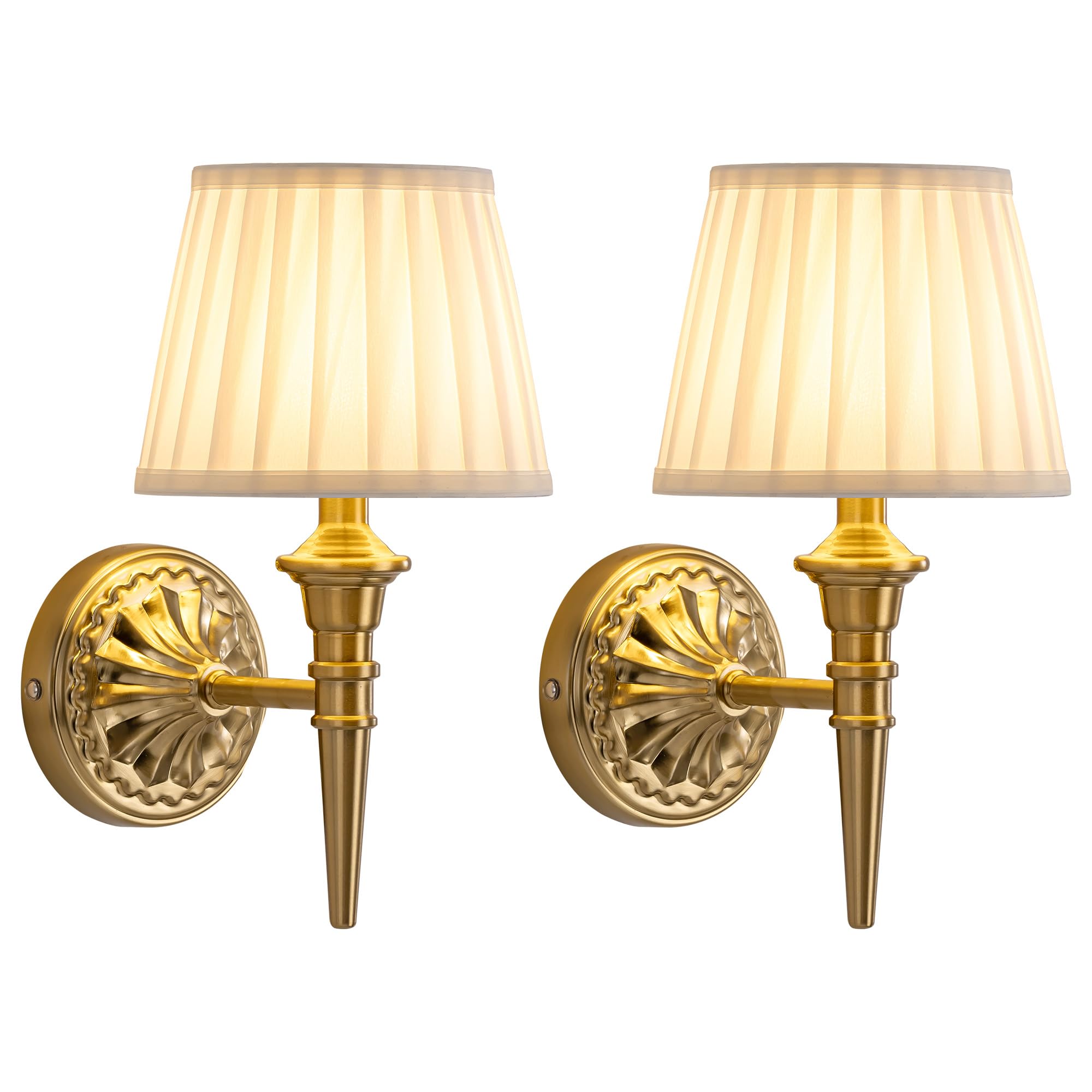 KDG gold cordless wall sconce packaging highlights a gift-ready design.