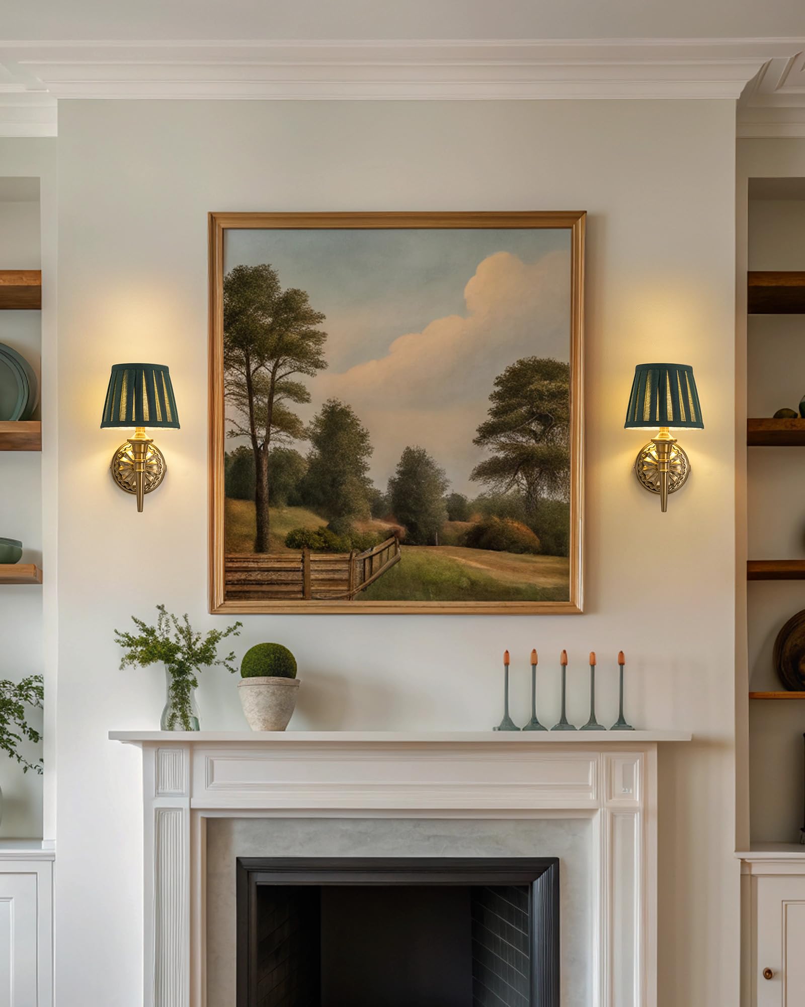 KDG cordless wall sconce in hallway adding warmth and safety