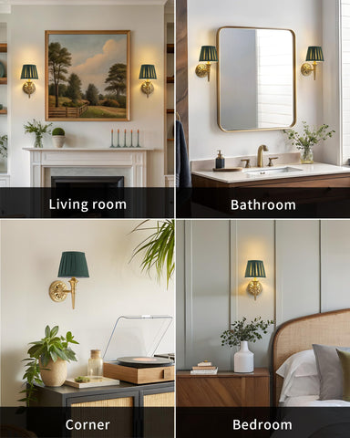 KDG cordless wall sconce in living room providing soft illumination