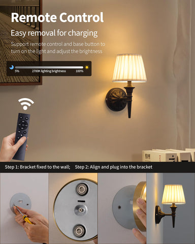 KDG wall sconce Type-C charging port view for quick power.
