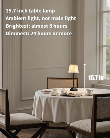 KDG fabric shade desk lamp with woven shade for soft room lighting