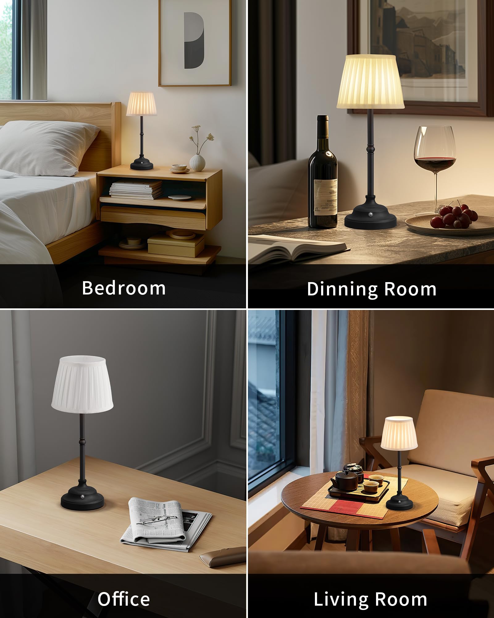 KDG 15.7 inch height lamp fits small spaces gracefully