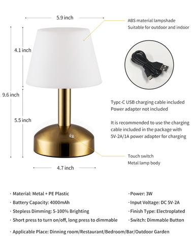 KDG metal body and PE lampshade deliver sturdy build and gentle light.