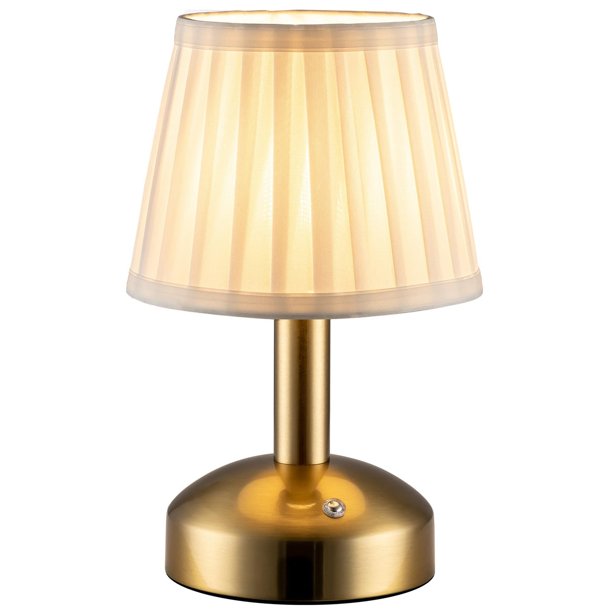 KDG modern cordless lamp with gold base for ambient desk lighting