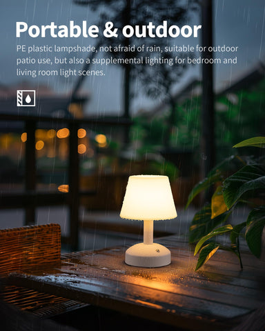 KDG cordless lamp shade with diffused light for cozy illumination.