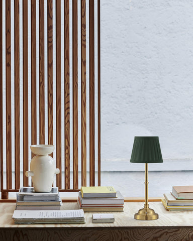 KDG portable lighting for dining and bedroom setups