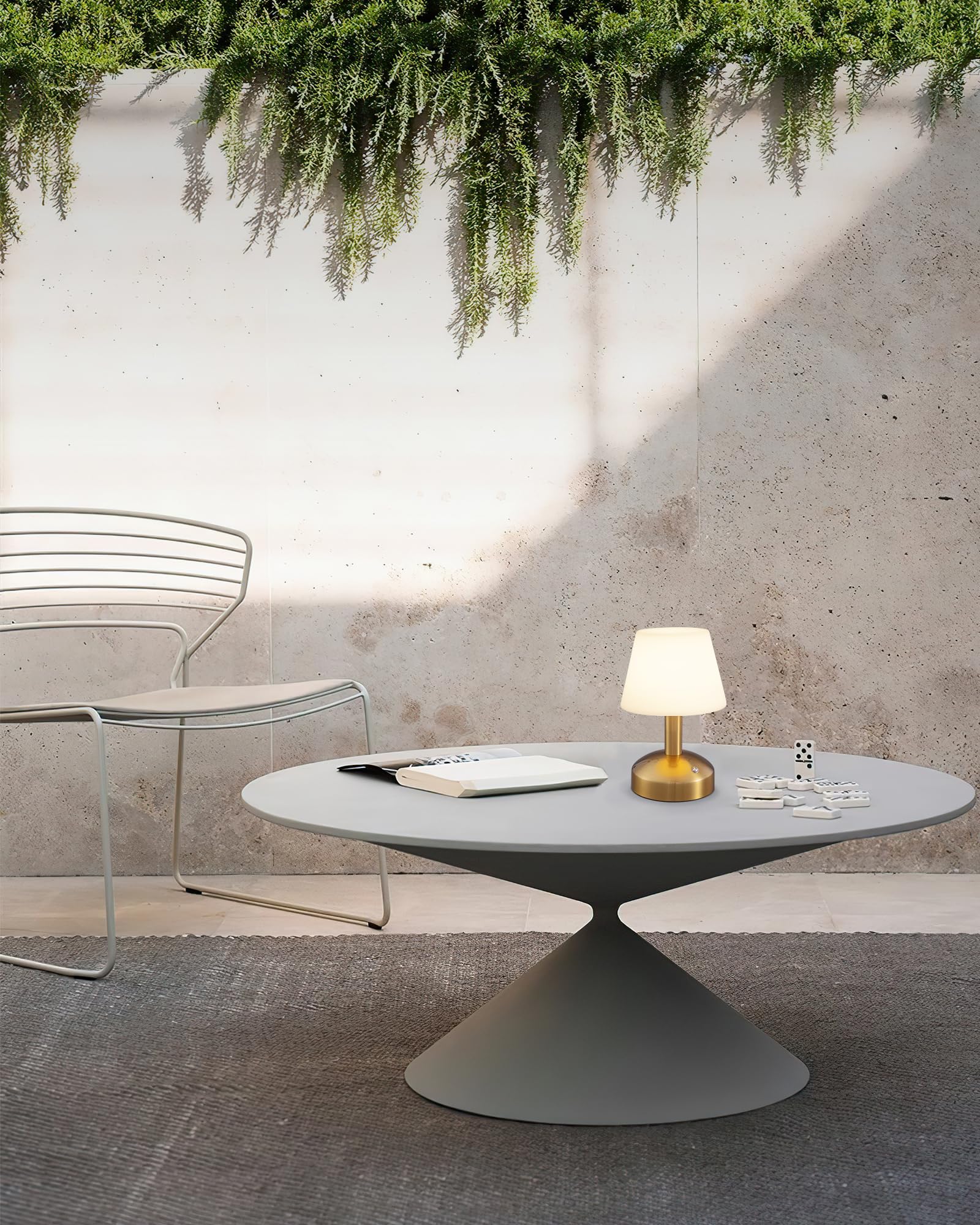 KDG rechargeable lamp runs up to 10 hours on full brightness.