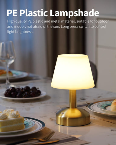 KDG cordless lamp demonstrates 4000mAh battery with long-lasting lighting.
