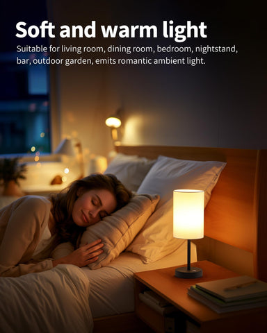 KDG lamp recharges via USB-C for convenient setup on desks and nightstands