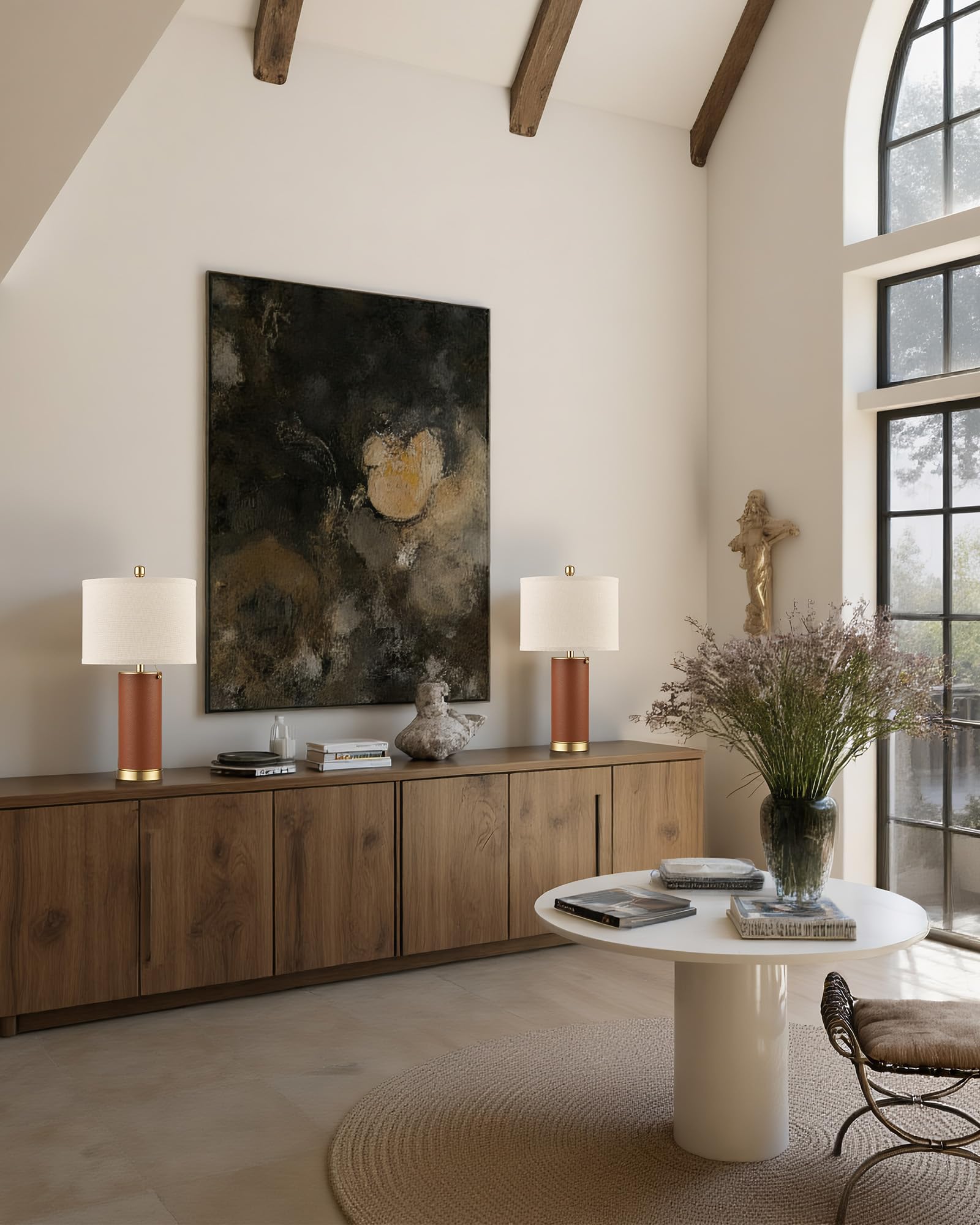 KDG table lamp shown in a living room setup for cozy ambience