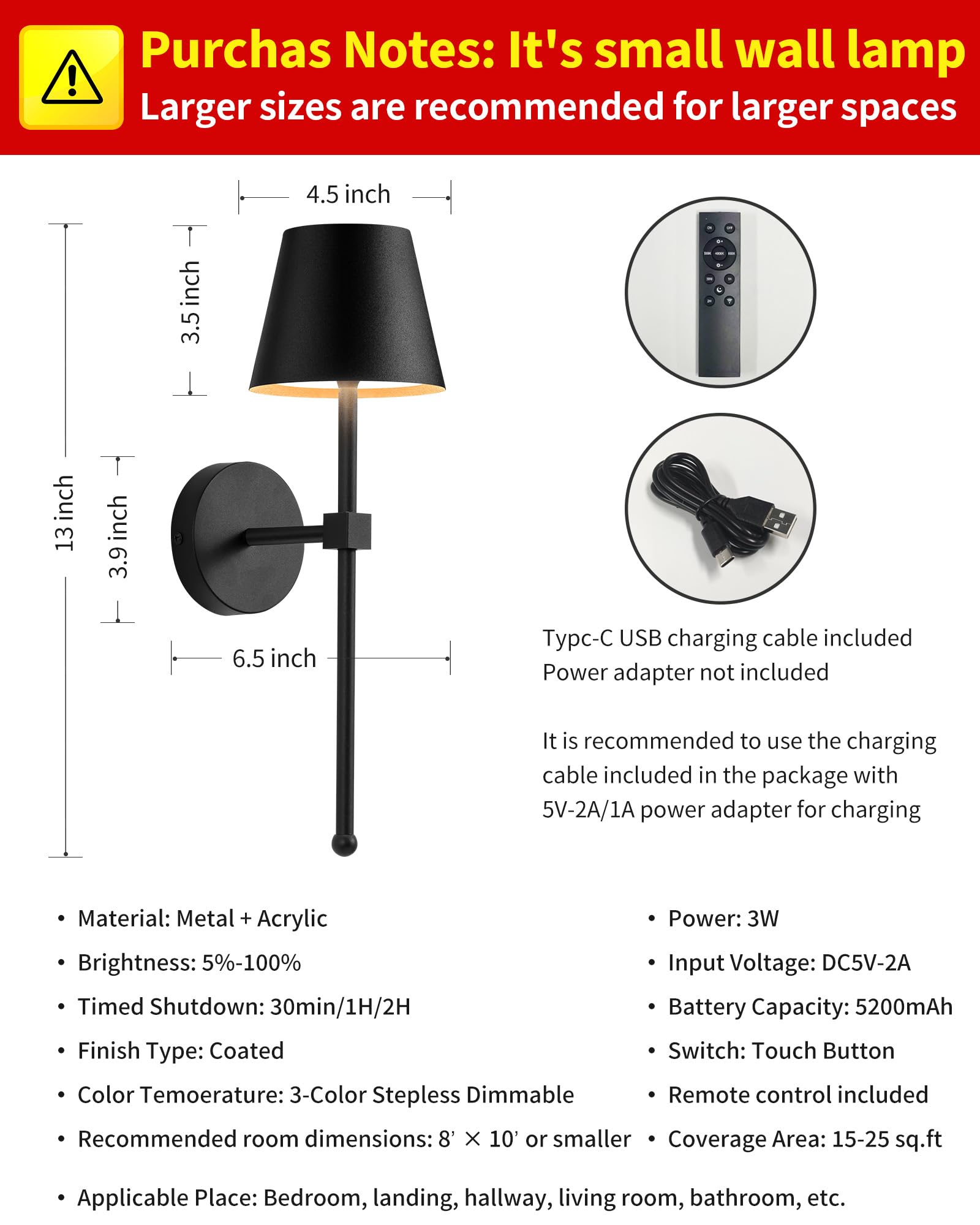KDG sconce design in black finish adds modern decor.