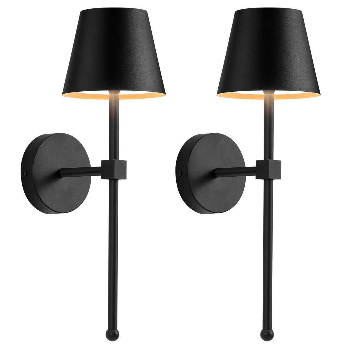 KDG wireless wall sconces with mounting hardware enable quick, secure installation.