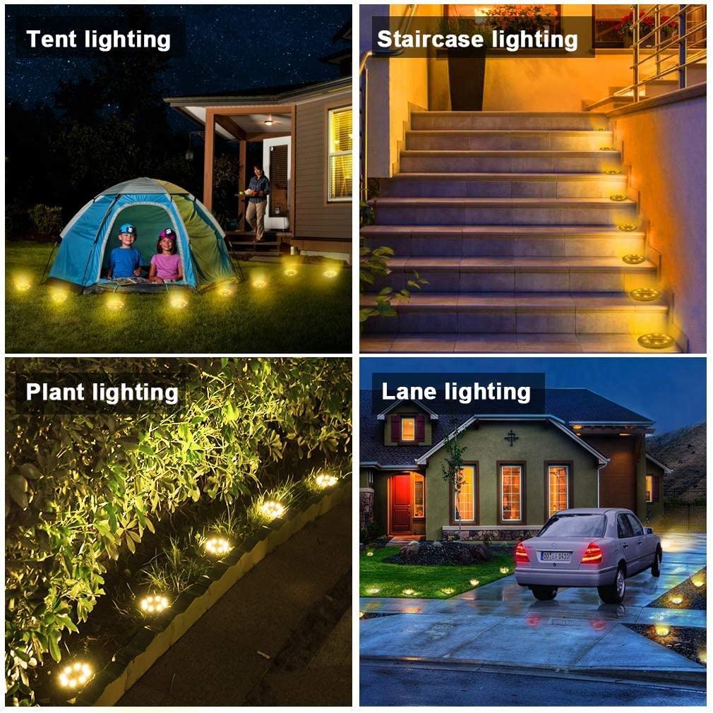 KDORRKU garden border light highlights flower beds with gentle ambience.
