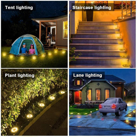 KDORRKU garden border light highlights flower beds with gentle ambience.