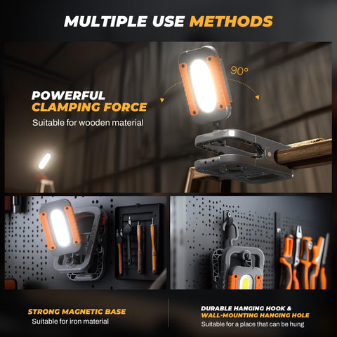 Keadeso magnetic clip-on mounting on workbench