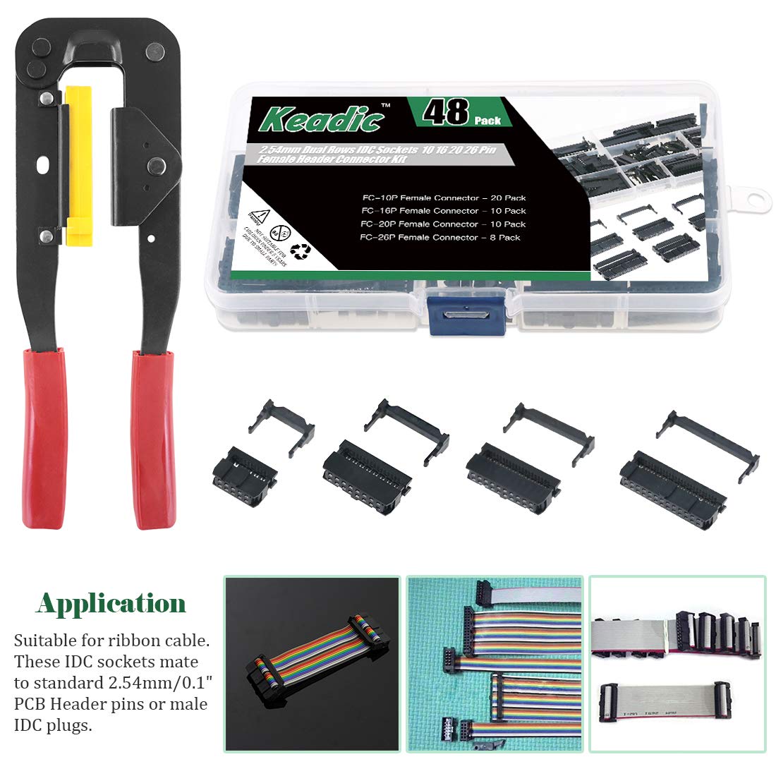 Keadic IDC connectors kit versatile for electronics projects