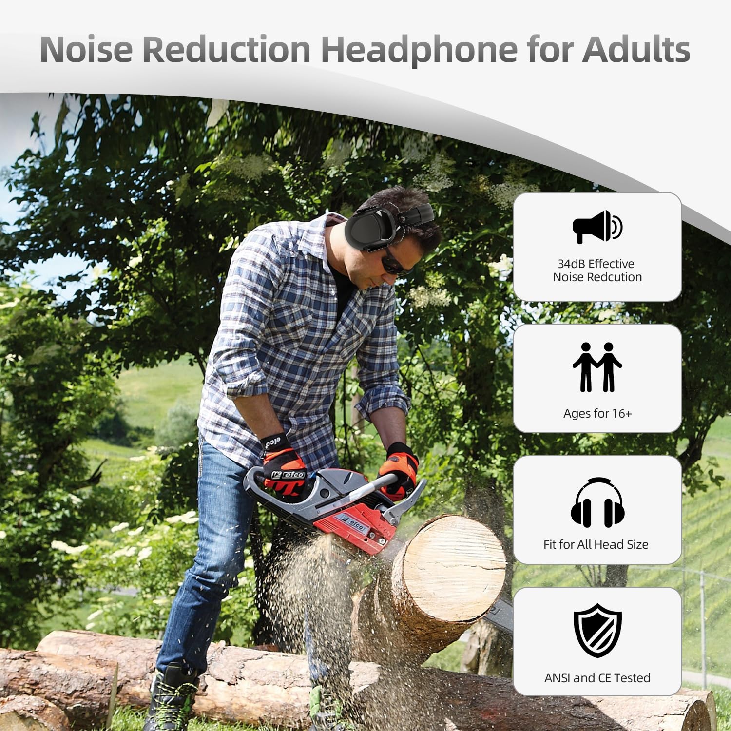 KEAOOD earmuffs fit both kids and adults for versatile use.