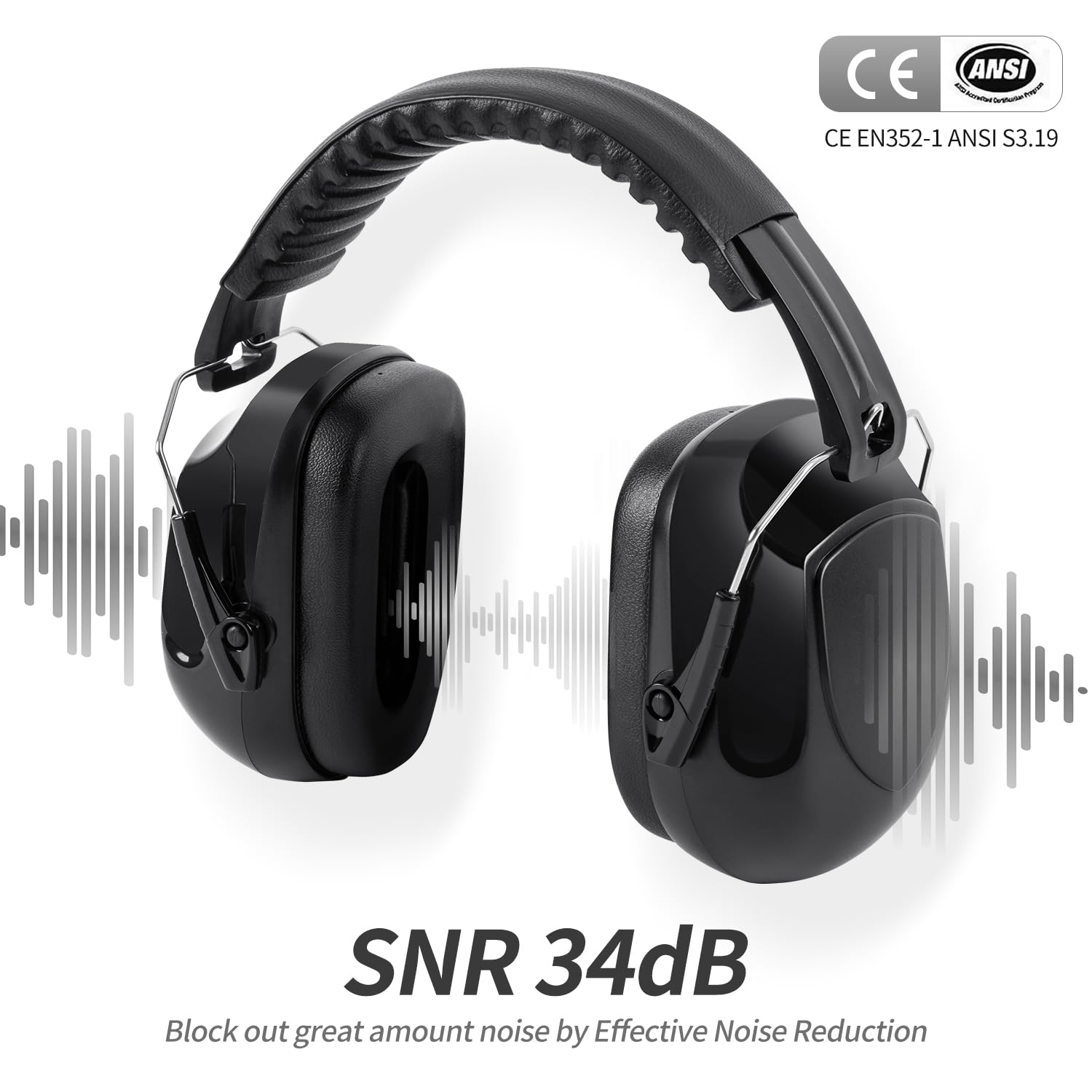 KEAOOD earmuffs with cushioned design ideal for long shooting sessions.