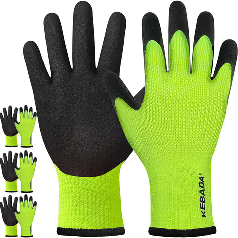 Kebada T3 Winter Work Gloves palm coating provides secure grip in dry and wet conditions