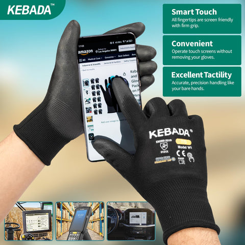 Kebada W1 touchscreen-friendly fingertips enable phone use without removal