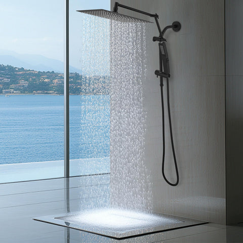 KEBAO 16-inch extension arm enables adjustable height and angle for personalized showers.