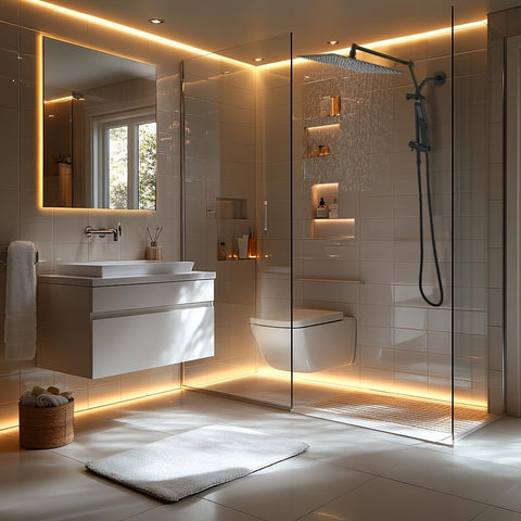 KEBAO matte black shower combo blends modern style with functionality