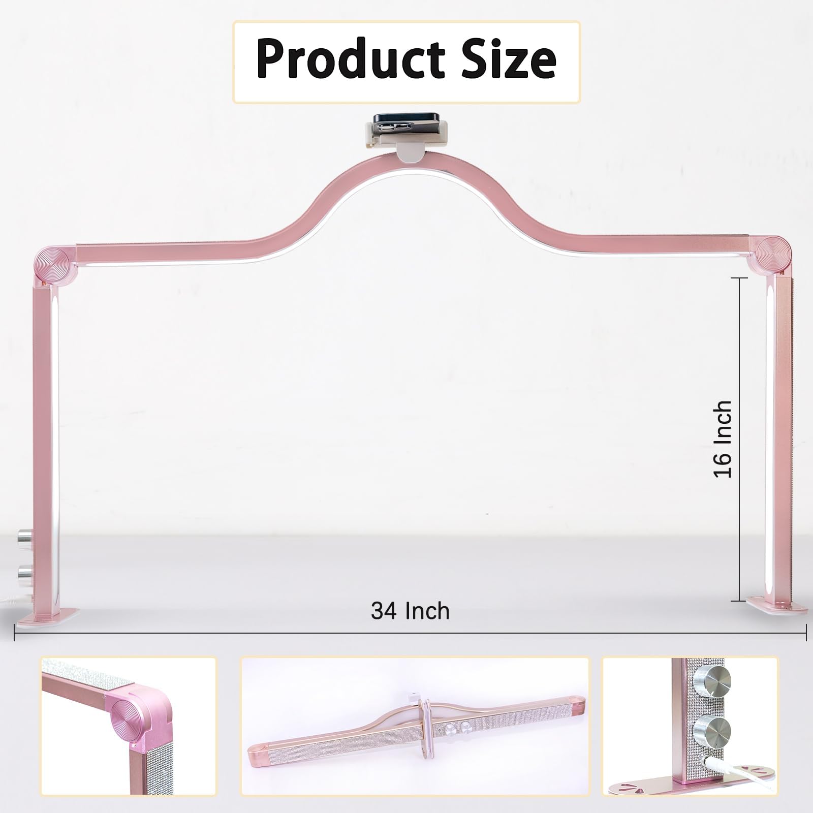 KEDAO aluminum nail light desk lamp offering durable construction