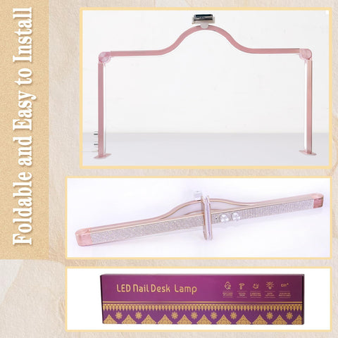KEDAO lamp with phone holder for recording nail art tutorials