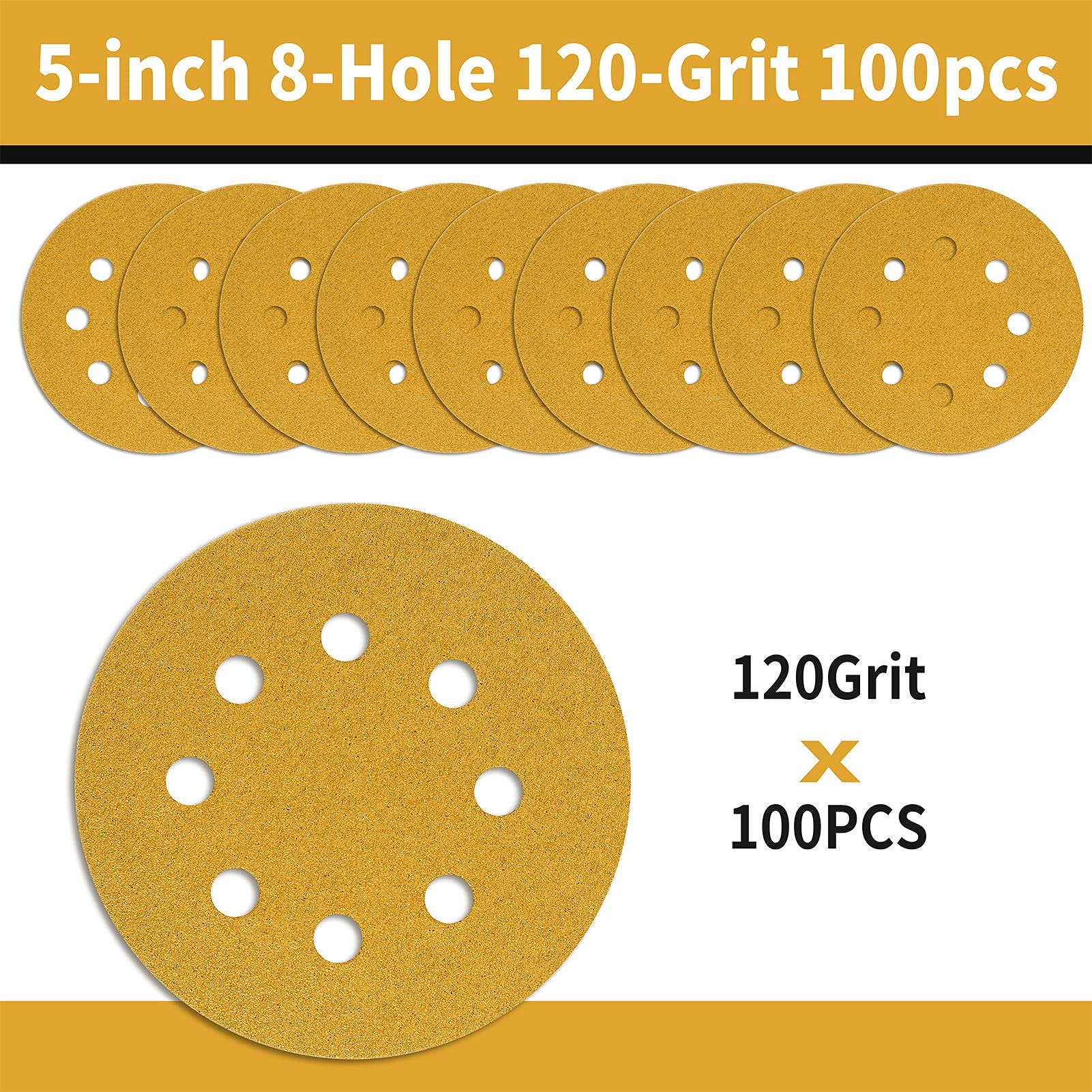 Keeimp 120-grit aluminum oxide disc for fast material removal on multiple materials.