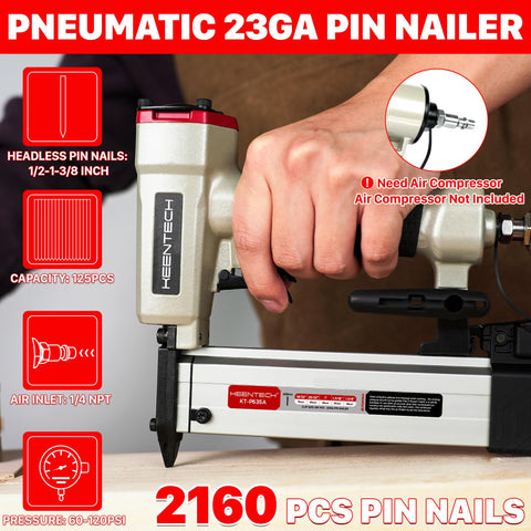 KEENTECH 2,160-pin nails pack offers versatile lengths for various projects
