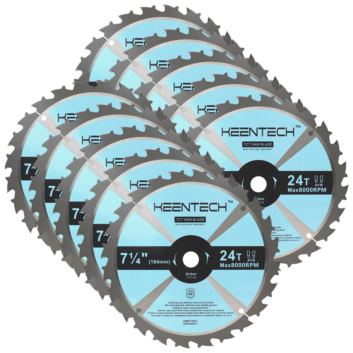 KEENTECH framing blade close-up showing aggressive framing cuts for lumber