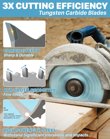 KEENTECH ATAF double-ground tips for smooth cuts across the grain