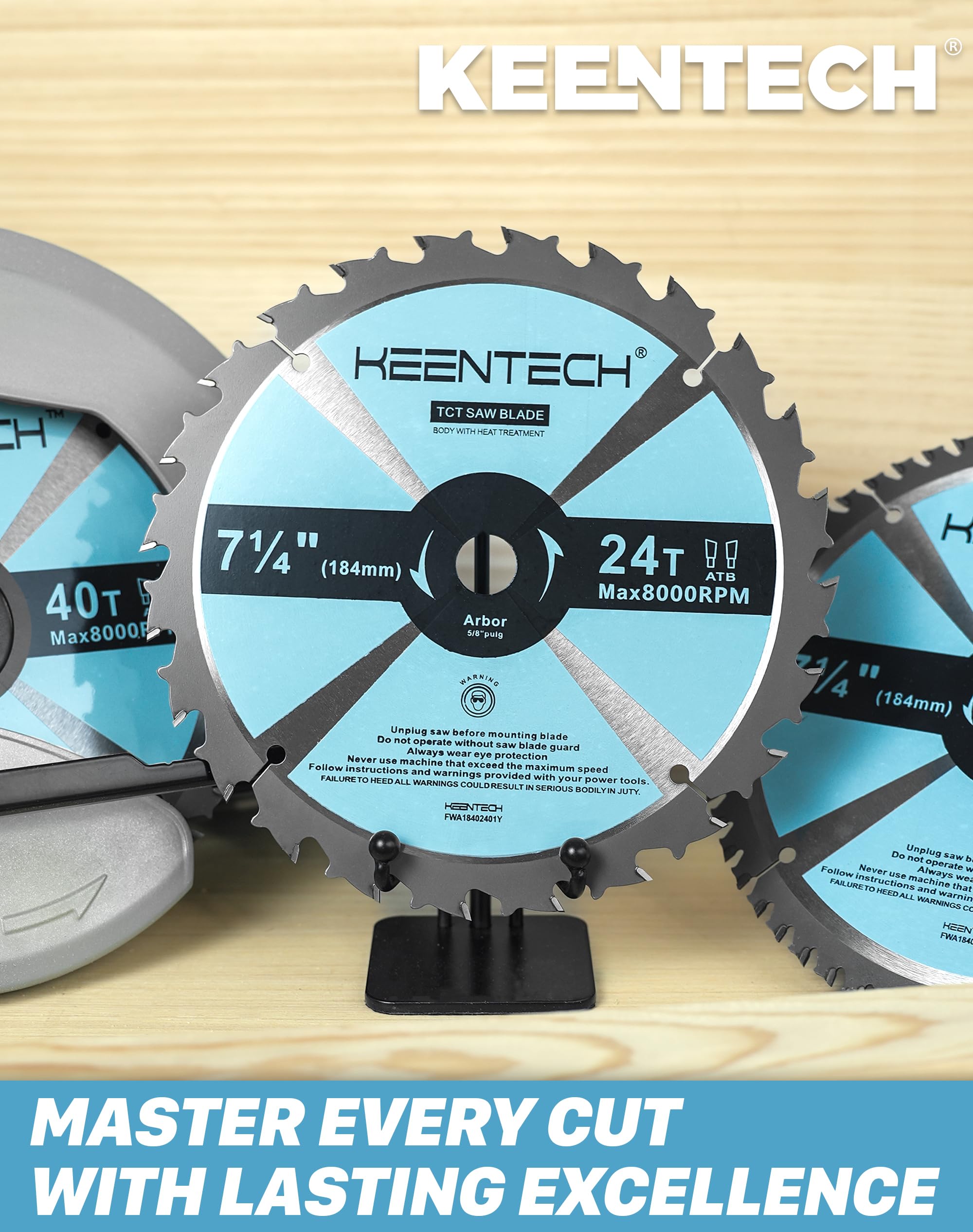 KEENTECH diamond knockout with Skil worm drive compatibility for easy blade changes