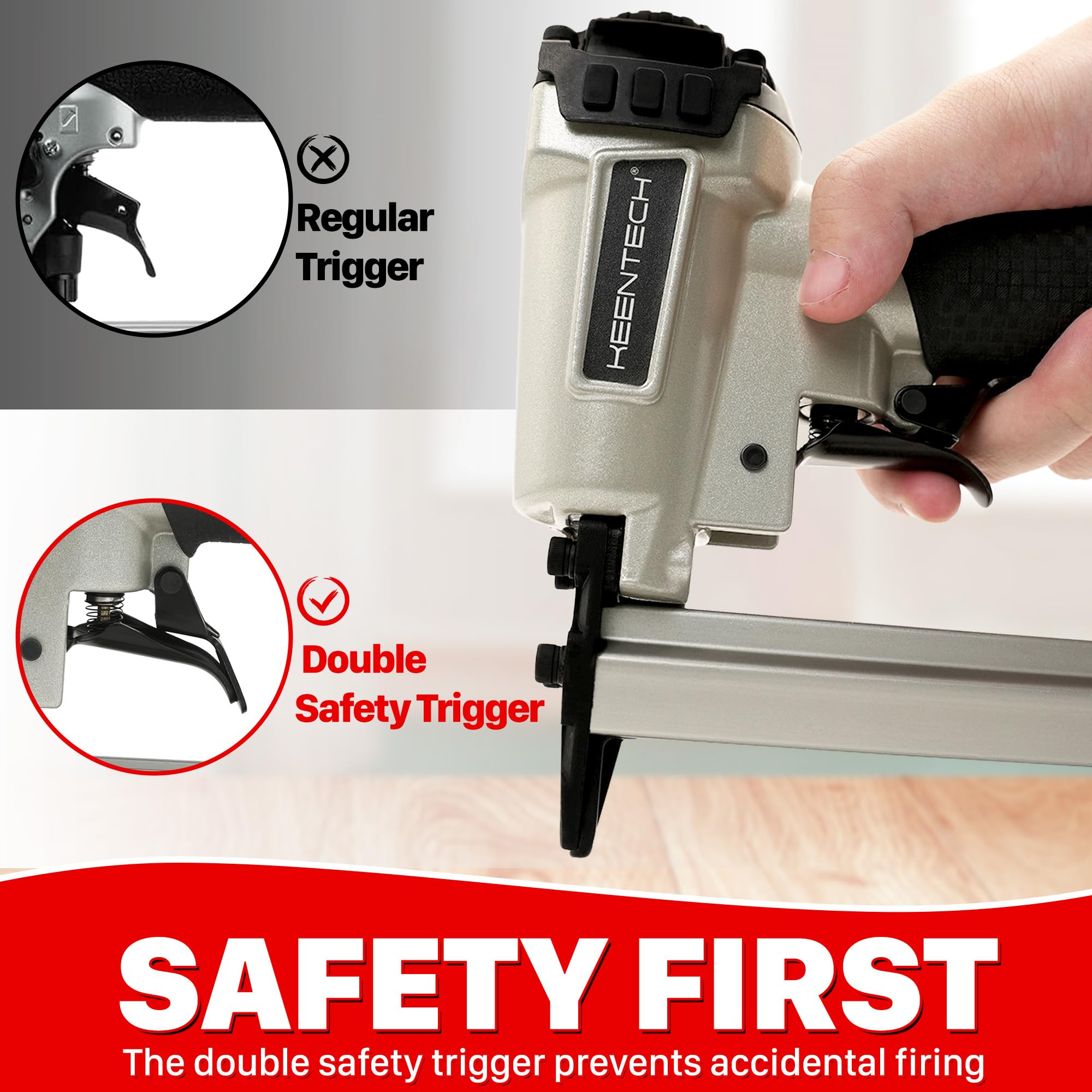 KEENTECH lightweight stapler weighing 1.82 pounds reduces wrist fatigue.