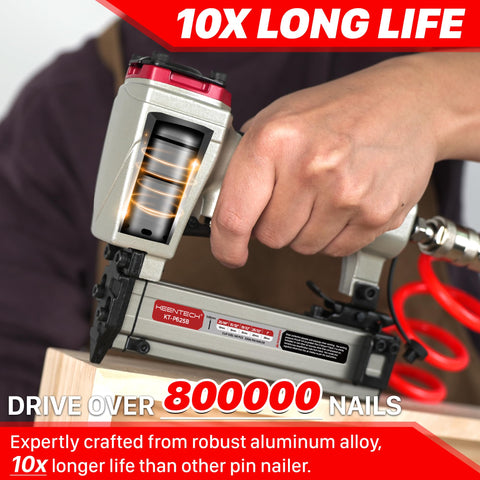 KEENTECH pin nailer demonstrates a low jam rate for smooth operation