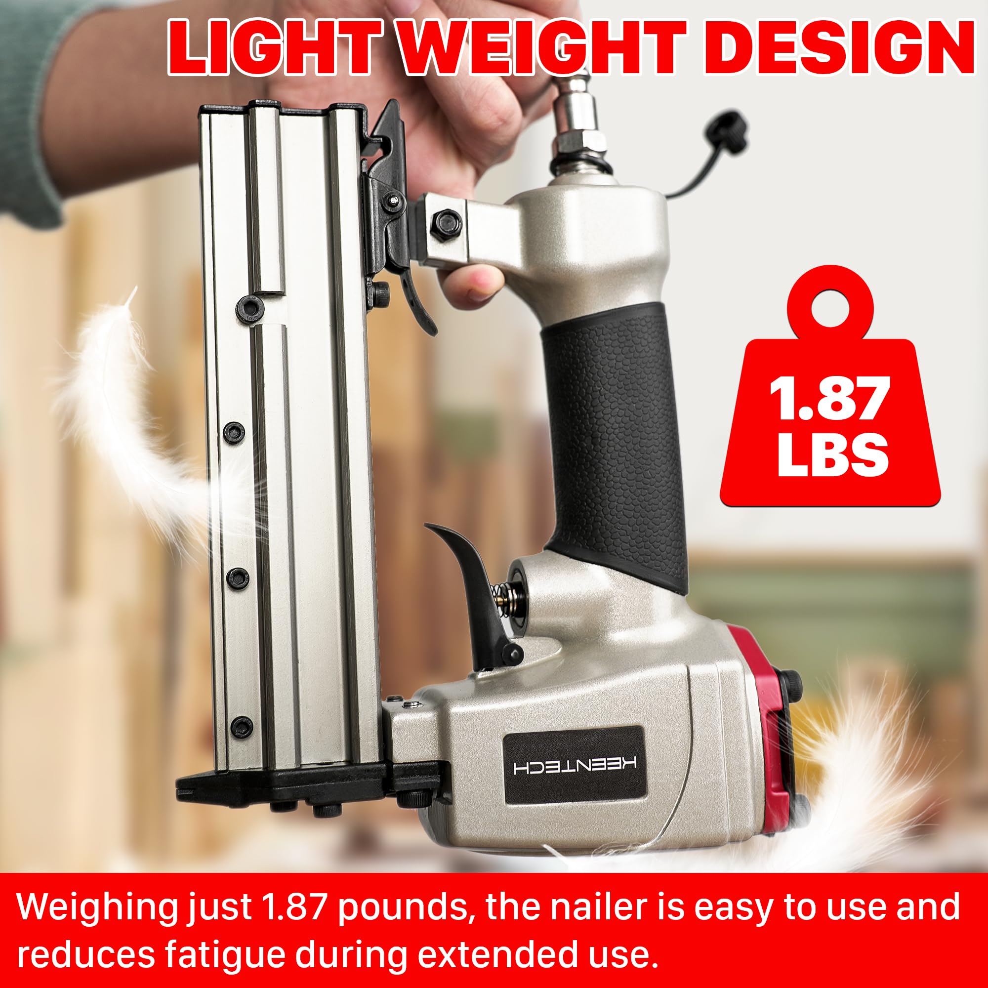 KEENTECH side-load magazine enables quick reloading during projects
