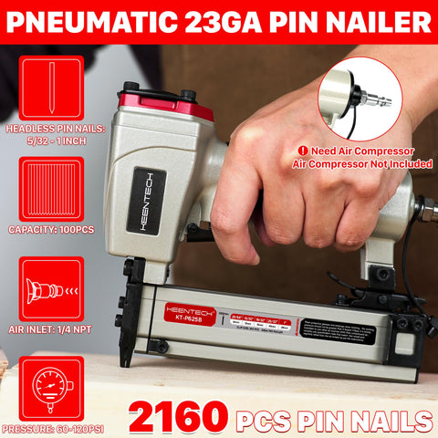 KEENTECH 2160-pack nails with varied lengths for versatile fine-wood projects