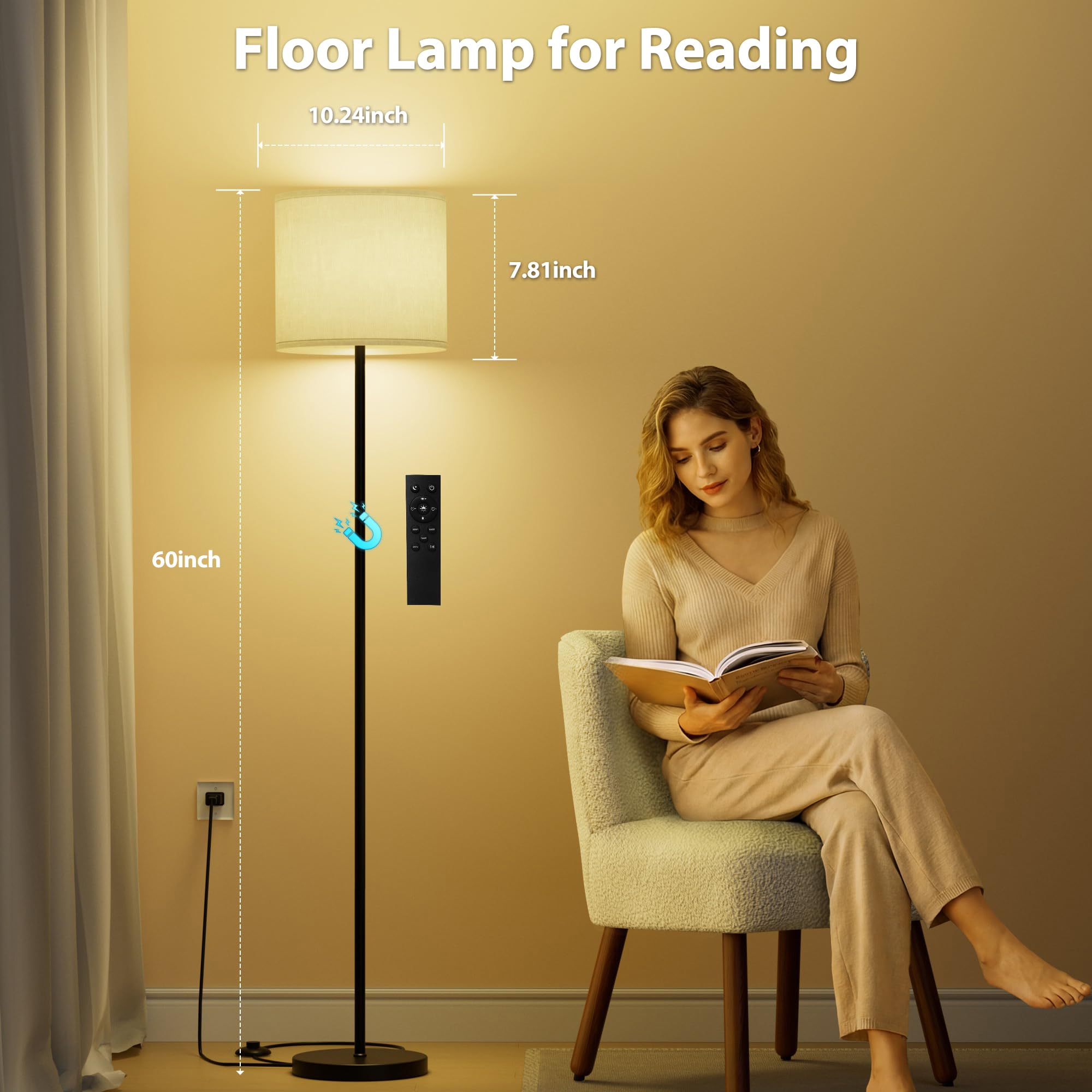 Keepsmile color-temperature adjustment from warm to cool supports different tasks.